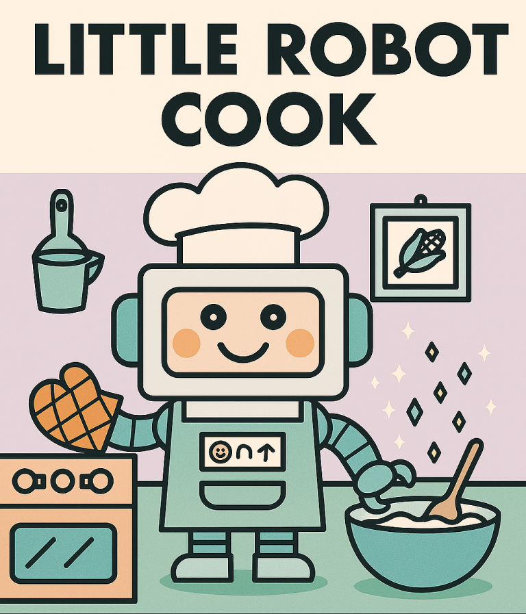 Robot character cooking
